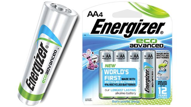 Energizer Is Finally Making AA Batteries Using Recycled Materials