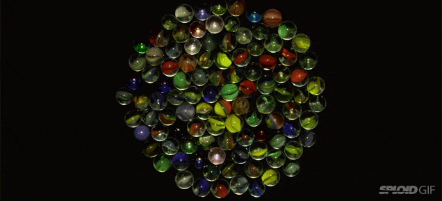 Stop Motion Video Makes Marbles Look Like They Have A Mind Of Their Own