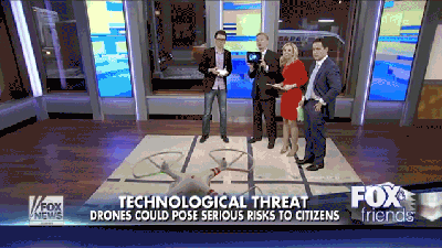 Guy Totally Crashes Drone While Teaching Drone Safety On TV