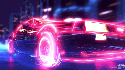 Awesome Animation Is Like A Cross Between Back To The Future and Tron