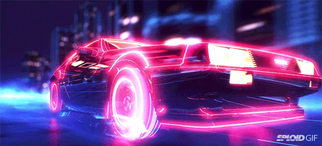 Awesome Animation Is Like A Cross Between Back To The Future and Tron