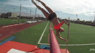Pole Vaulting From A Pole Vaulter’s Point Of View Looks Crazy