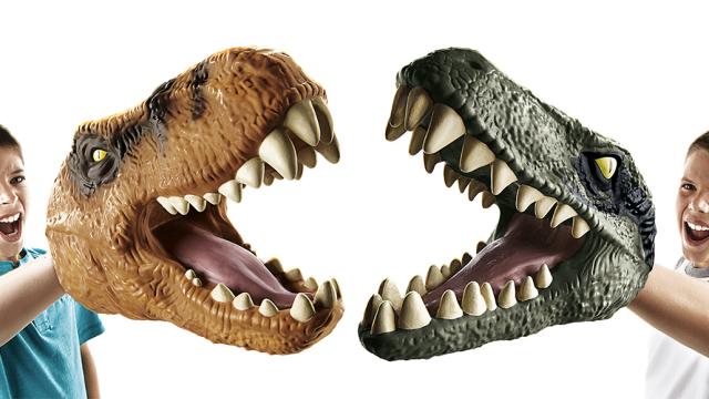 Chomping T-Rex And Velociraptor Hand Puppets Are The Best Gloves