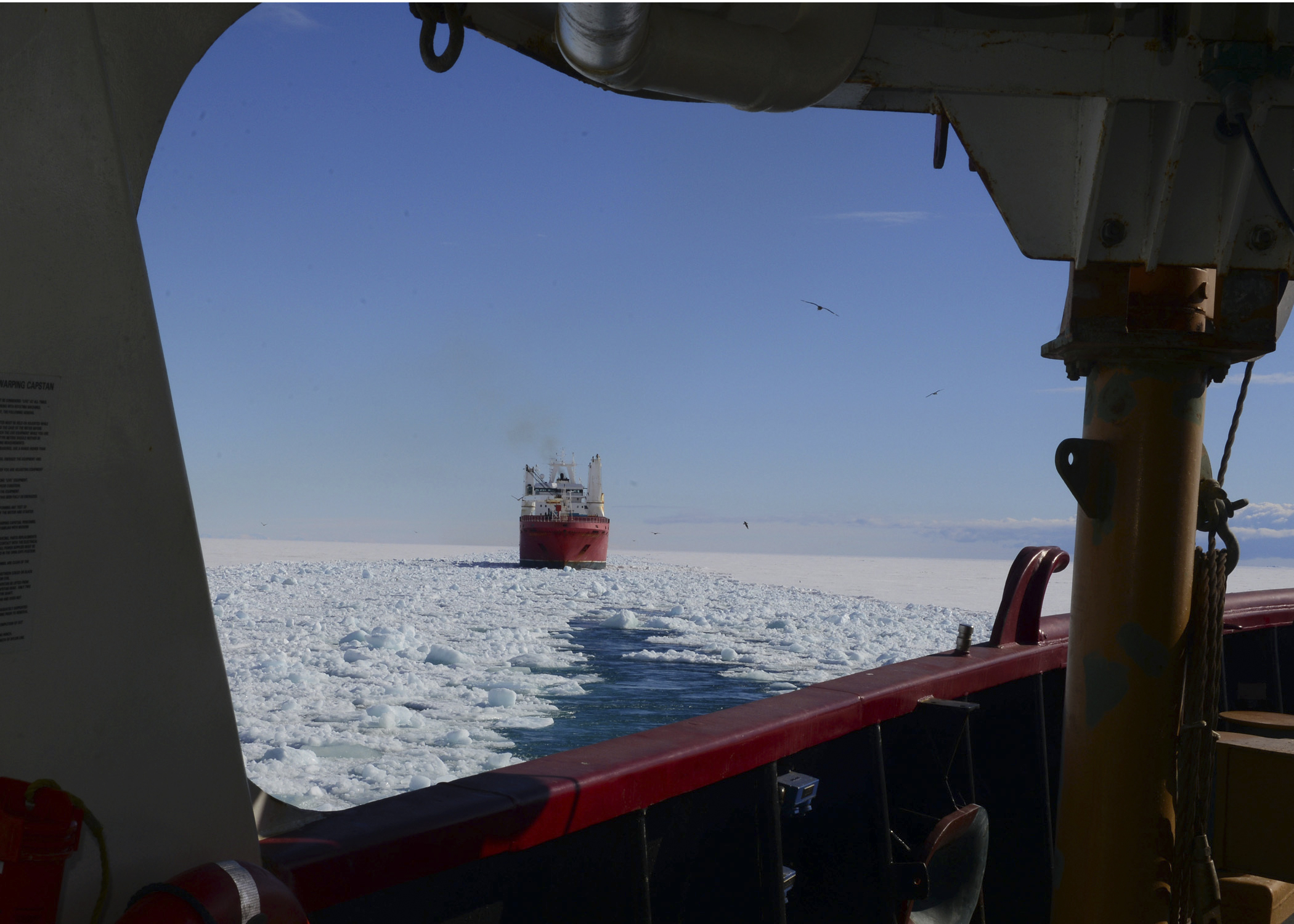 Mammoth Ice Breaker Frees Australian Vessel Trapped In The Frozen Ocean