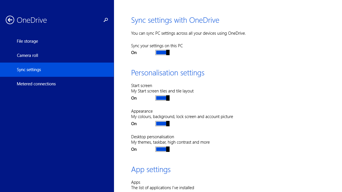 Use OneDrive To Sync Settings Across All Your Windows 8.1 Devices