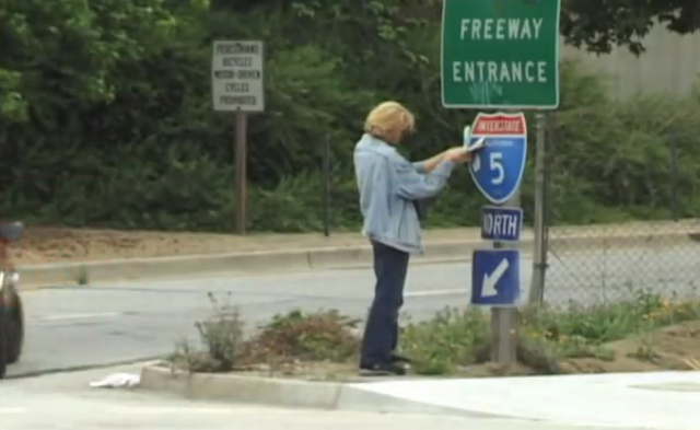 How One Fed-Up Dude Fixed An Awful Highway Sign Himself