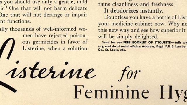 That Time Listerine Claimed It Was Good For Cleaning The Vagina