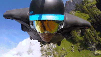 The Thrill Of Flying With A Wingsuit In A Beautiful Slow Motion Video