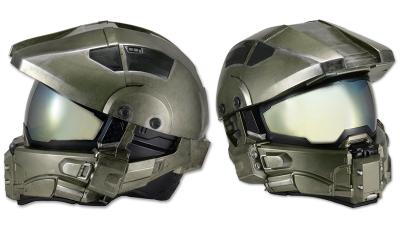 A Halo-Themed Helmet That Protects Your Head On Motorcycles Or Warthogs