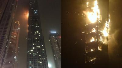 A 79-Storey Residential Tower In Dubai Is On Fire