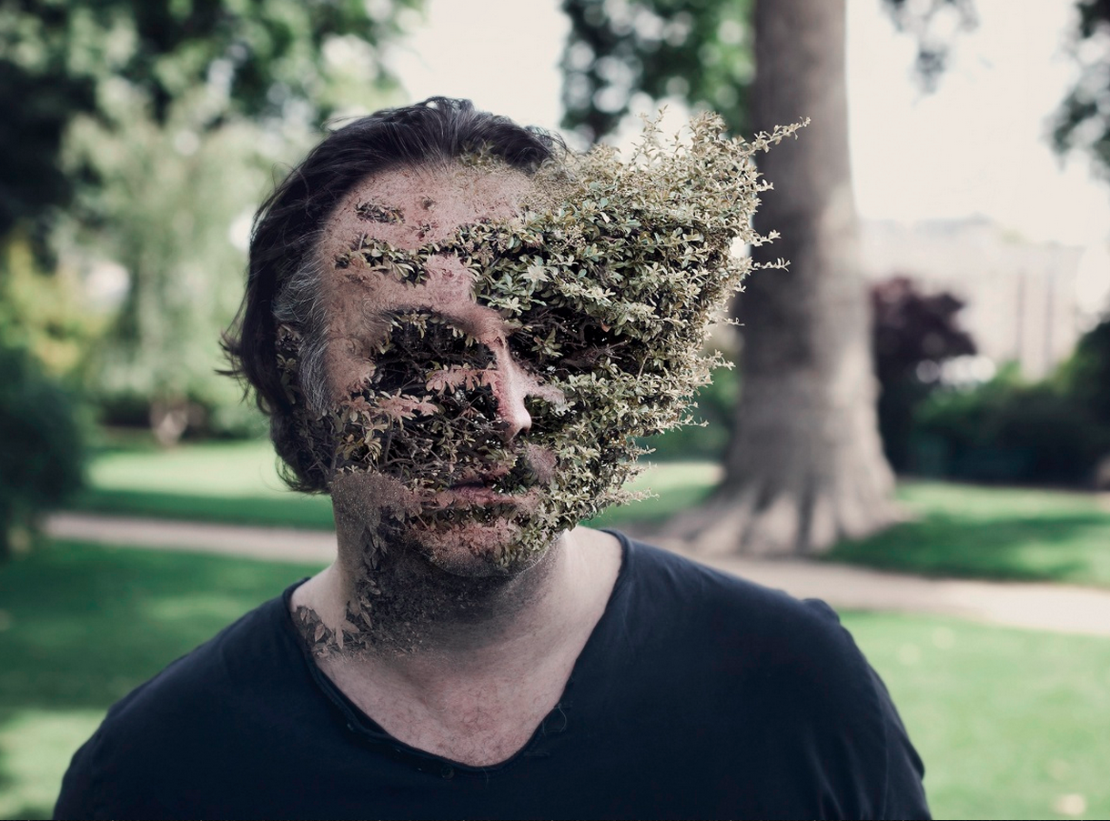 Creepy Photoshopped Portraits Of Human-Plant Hybrids