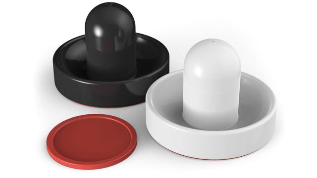 Paddle Salt And Pepper Shakers Bring Air Hockey To The Dinner Table