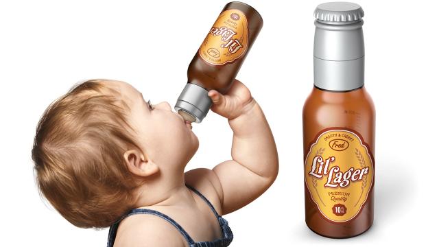 A Beer Bottle For Babies Helps Kids Unwind After A Long Day At The Park