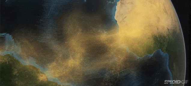 NASA Satellite Visualises The Movement Of Dust From The Sahara Desert