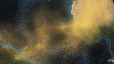 NASA Satellite Visualises The Movement Of Dust From The Sahara Desert