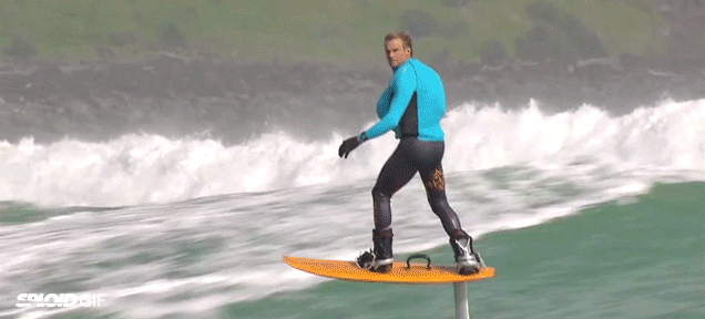Hydrofoil Boarding Big Waves Looks Insanely Cool