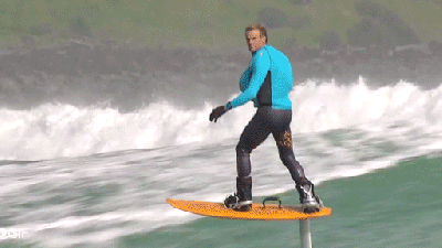 Hydrofoil Boarding Big Waves Looks Insanely Cool