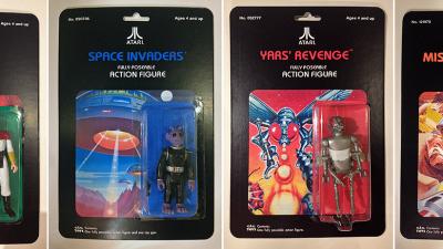 Perfect Custom Action Figures Based On Classic Atari Video Game Box Art