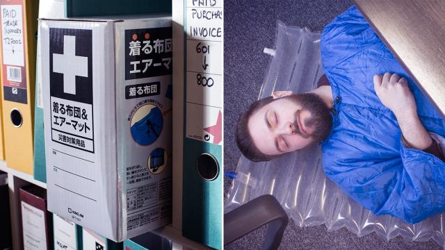 Emergency Nap Kit Has What You Need To Comfortably Sleep At Work