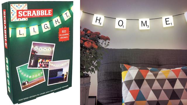 Hanging Scrabble Lights Let You Spell Out Any Glowing Message