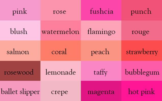 These Neat Charts Will Help You Name The Colours Properly 