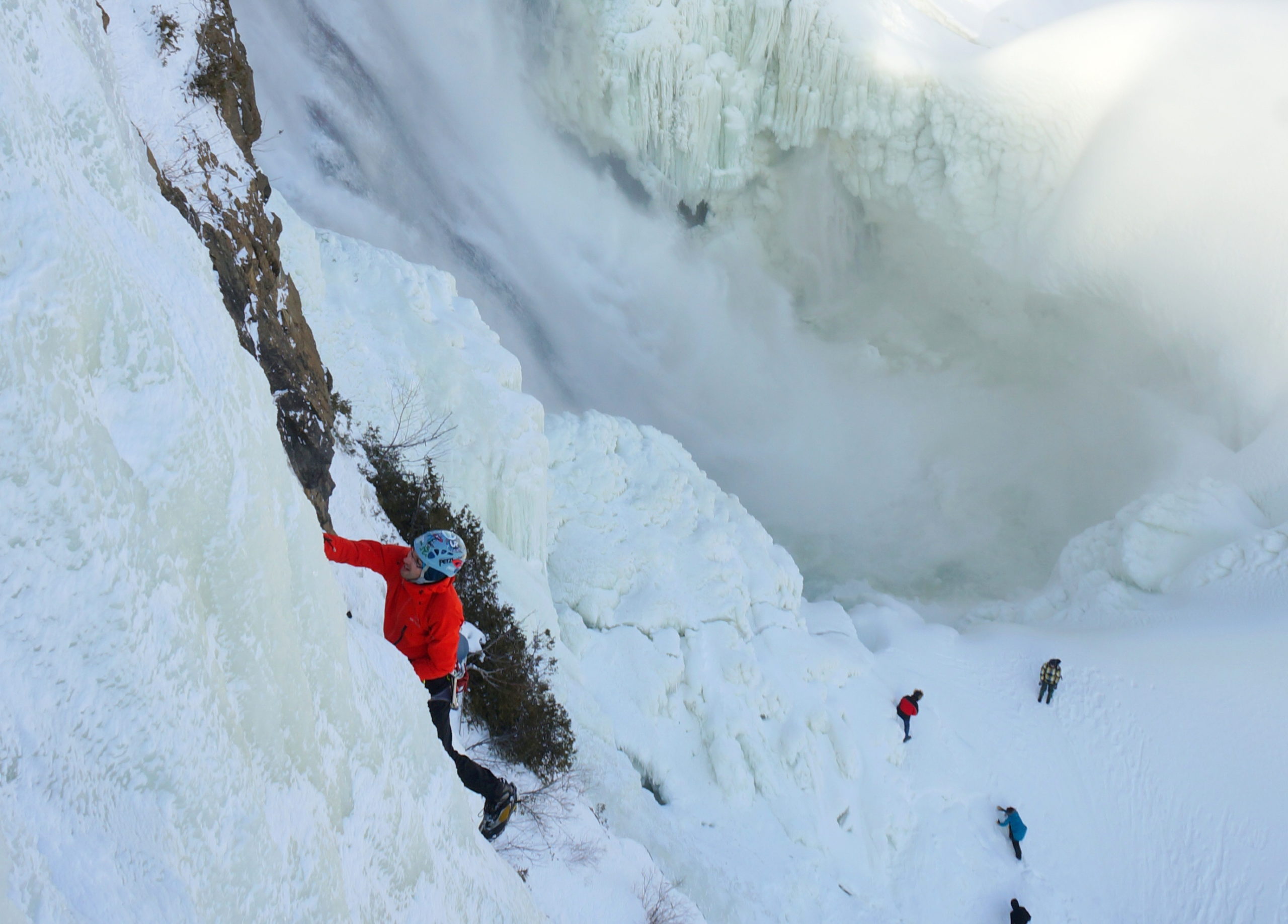 Climbing Quebec’s Frozen Waterfalls