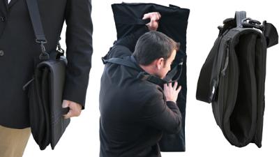 This Bulletproof Briefcase Unfolds Into A Personal Shield