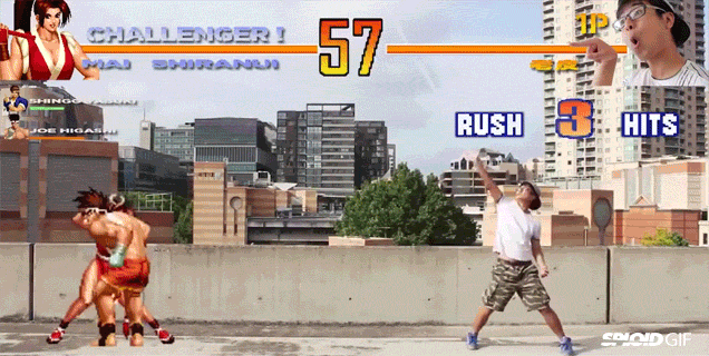 Guy Inserts Himself Inside A Video Game To Fight Video Game Characters