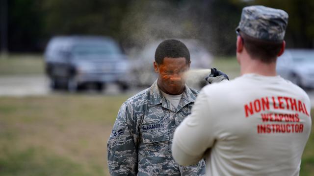 To Join The US Military Police, You Must Get Pepper Sprayed In The Face