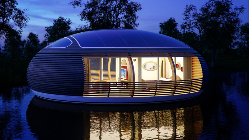 This Floating, Solar Powered House Is Up To 98 Per Cent Recyclable