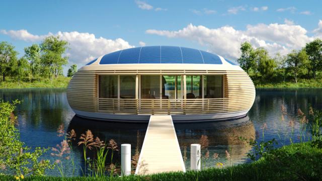 This Floating, Solar Powered House Is Up To 98 Per Cent Recyclable