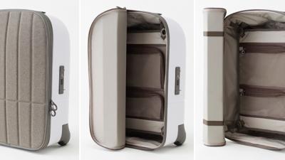 A Better Suitcase With A Roll-Up Lid That’s Never In The Way