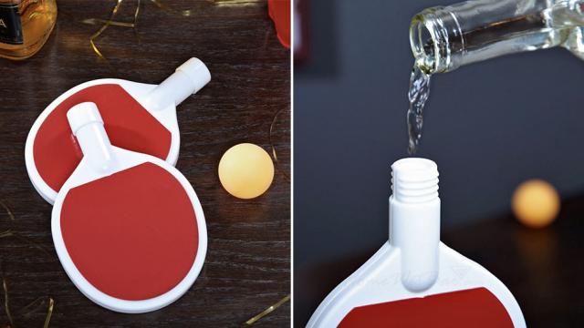 Paddle-Shaped Flasks Completely Redefine Beer Pong