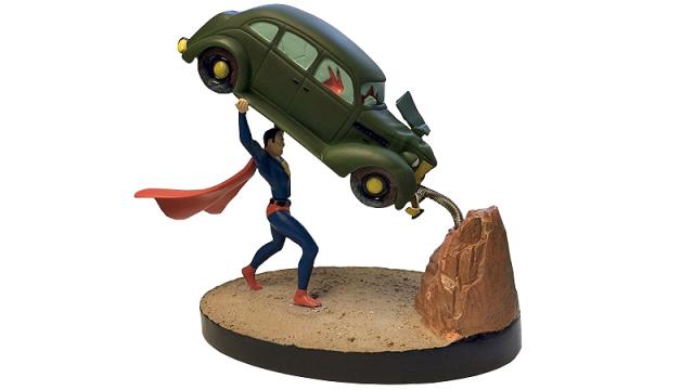 Superman’s Action Comics’ Cover Perfectly Recreated As A Springy Statue  