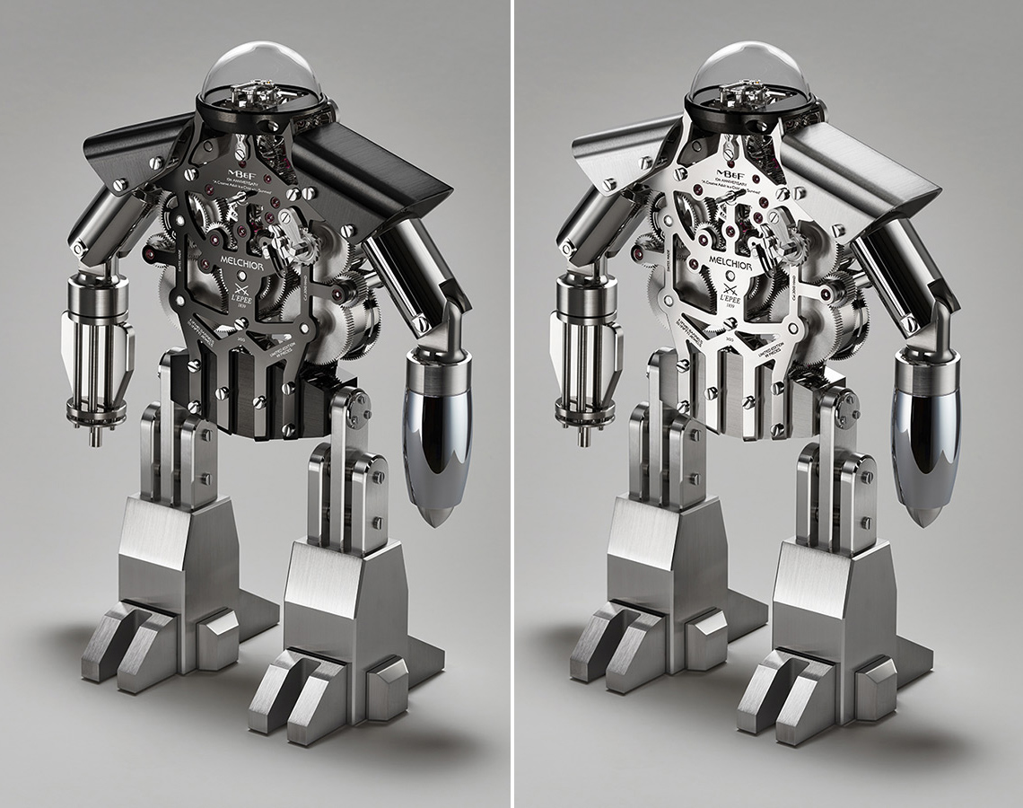 There’s An Incredibly Complex Clock Inside This Miniature Mechanical Man