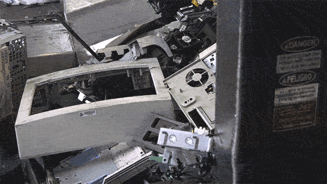 Watch Your Dead Tech Get Demolished At An E-Waste Recycling Plant