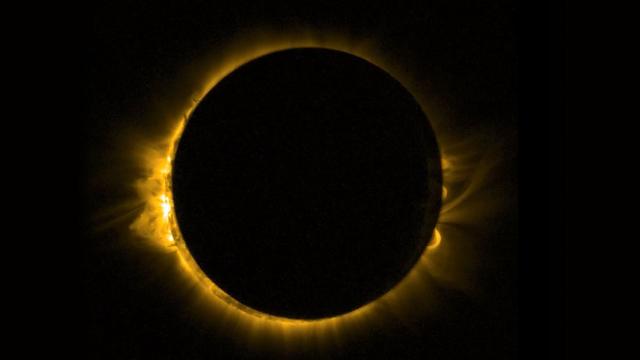 This Is What Europe’s Solar Eclipse Looked Like From Space