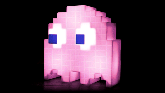 Light Your Maze Of A Bedroom With A Glowing Pac-Man Ghost