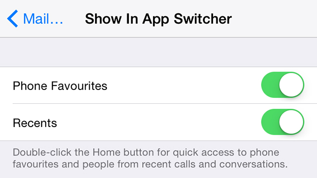 Put Your Favourite Contacts On The iOS Multitasking Screen