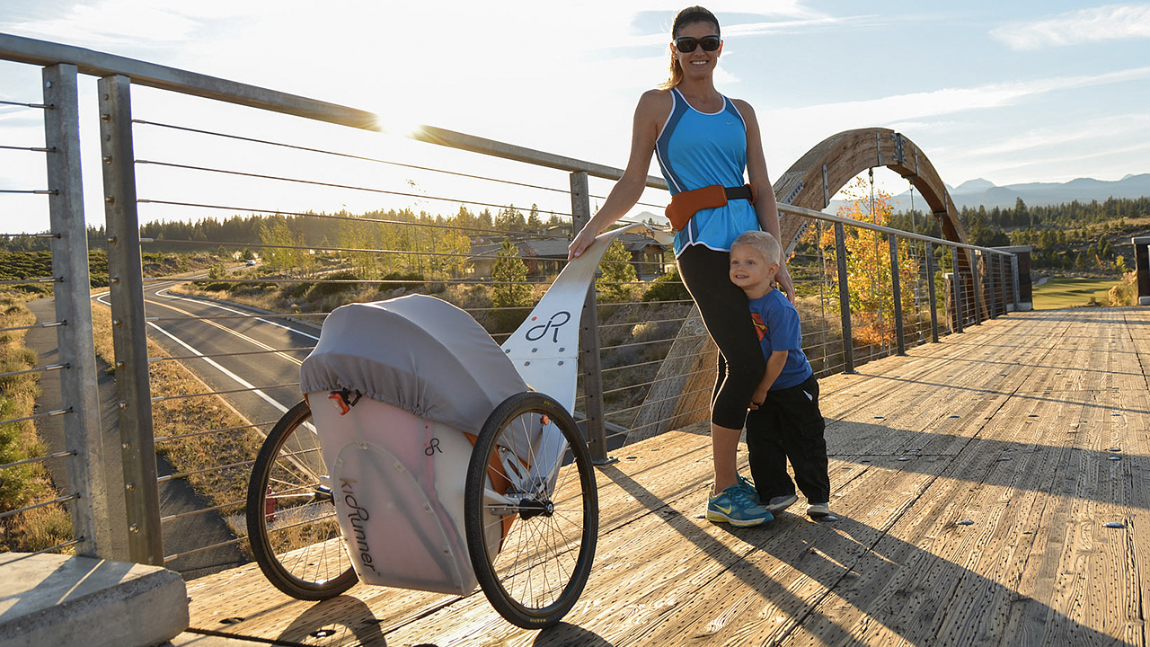 A Stroller Trailer Lets You Run With A Kid In Tow