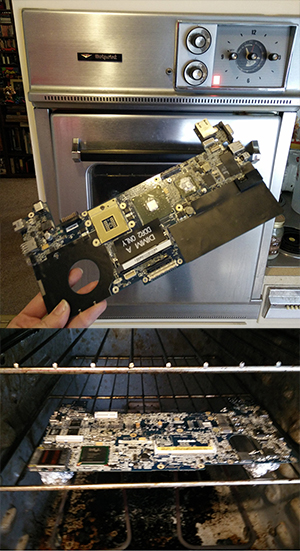 Throwing My Broken Laptop In The Oven Baked It Back To Life