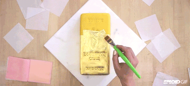 Making This ’24 Carrot’ Gold Cake Is Pure Alchemy