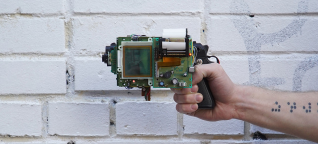Guy Invents An 8-Bit Instant Camera Gun That Prints Images In Receipts