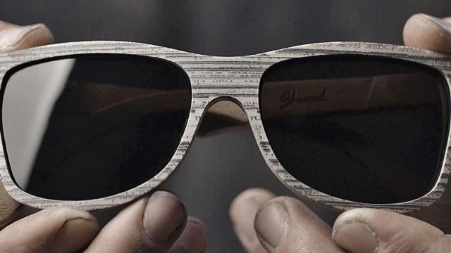 These Wood Grain Sunglasses Are Actually Made From Recycled Newspapers