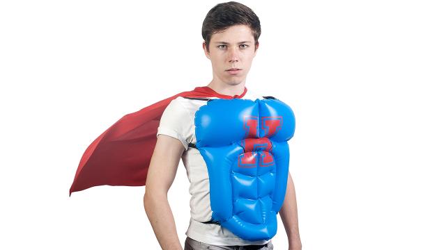 Inflatable Hero Vest Gives You The Abs You’ll Never Get On Your Own
