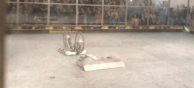 Watch This Fighting Robot Die In Agonising Slow Motion