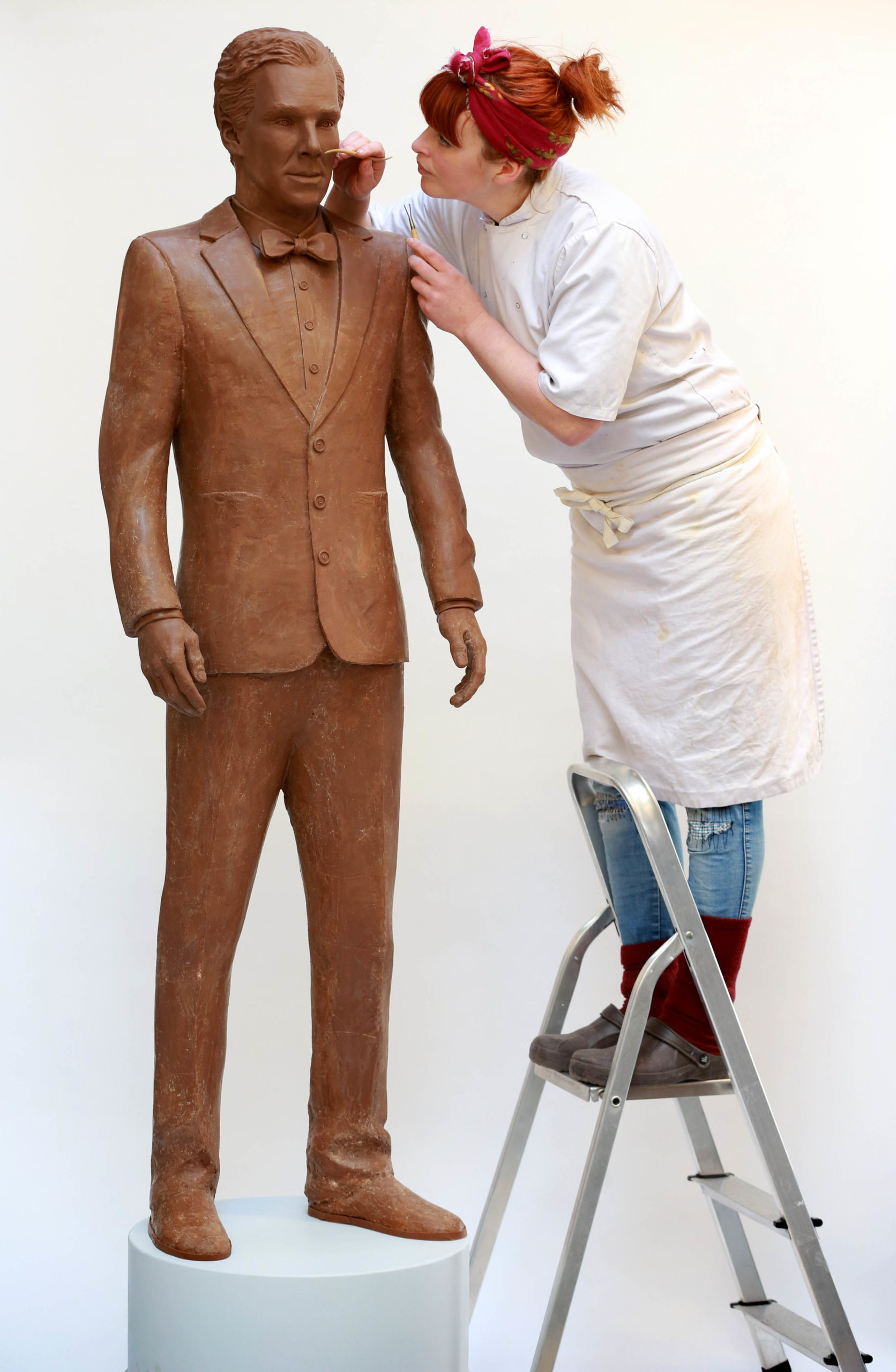 This Life-Size Benedict Cumberbatch Was Made With 500 Bars Of Chocolate 