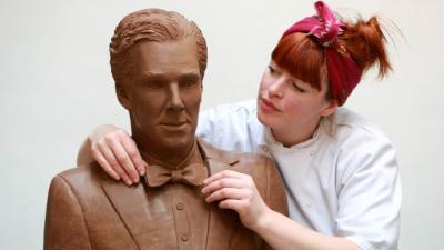 This Life-Size Benedict Cumberbatch Was Made With 500 Bars Of Chocolate 