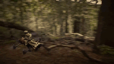 Watch A Pair Of Quadcopter Speeder Bikes Race Through A Redwood Forest