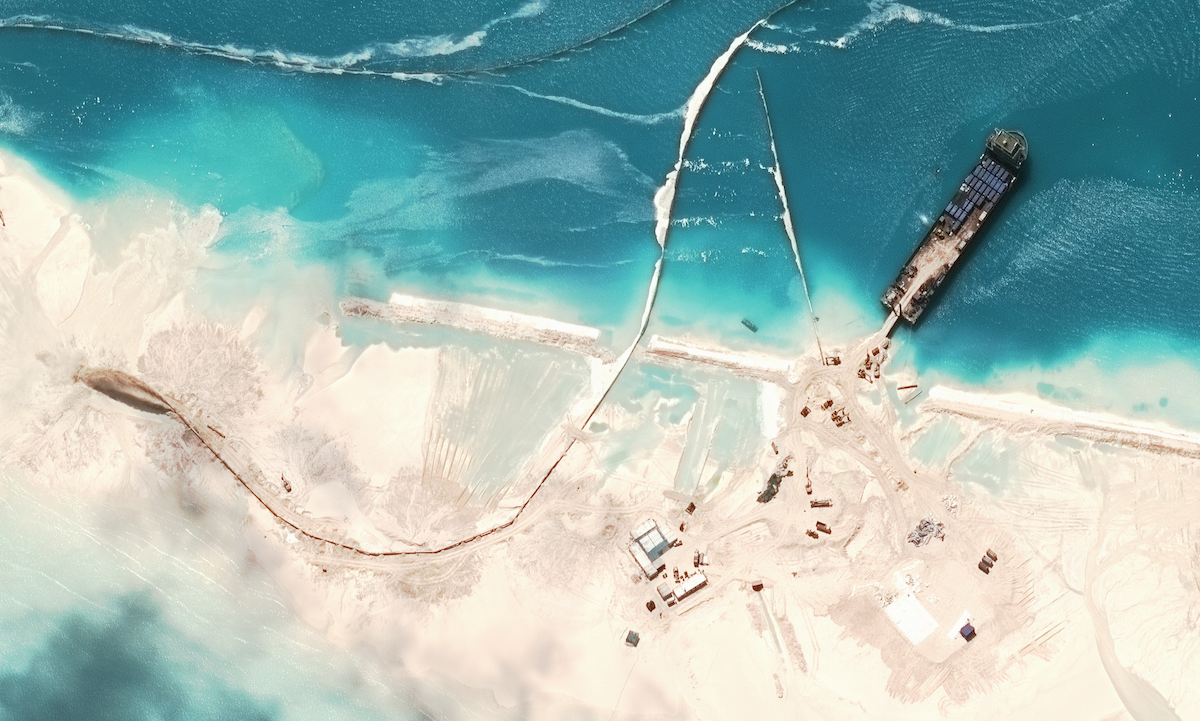 Incredible Satellite Images Show China Building Artificial Archipelago
